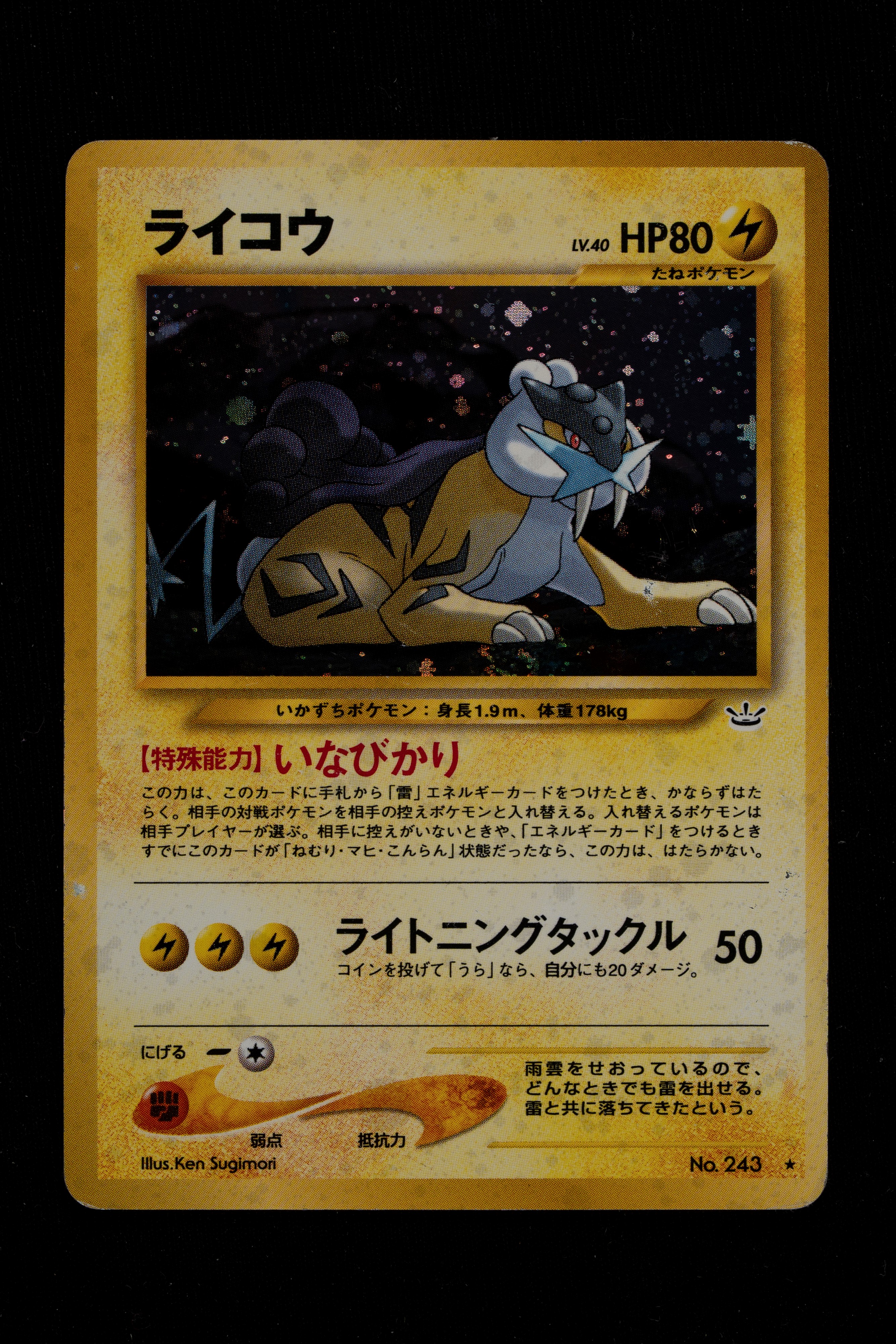 Set 3 card - Raikou, Entei, Suicune - Giapponese - Cani leggendari - Neo Revelation