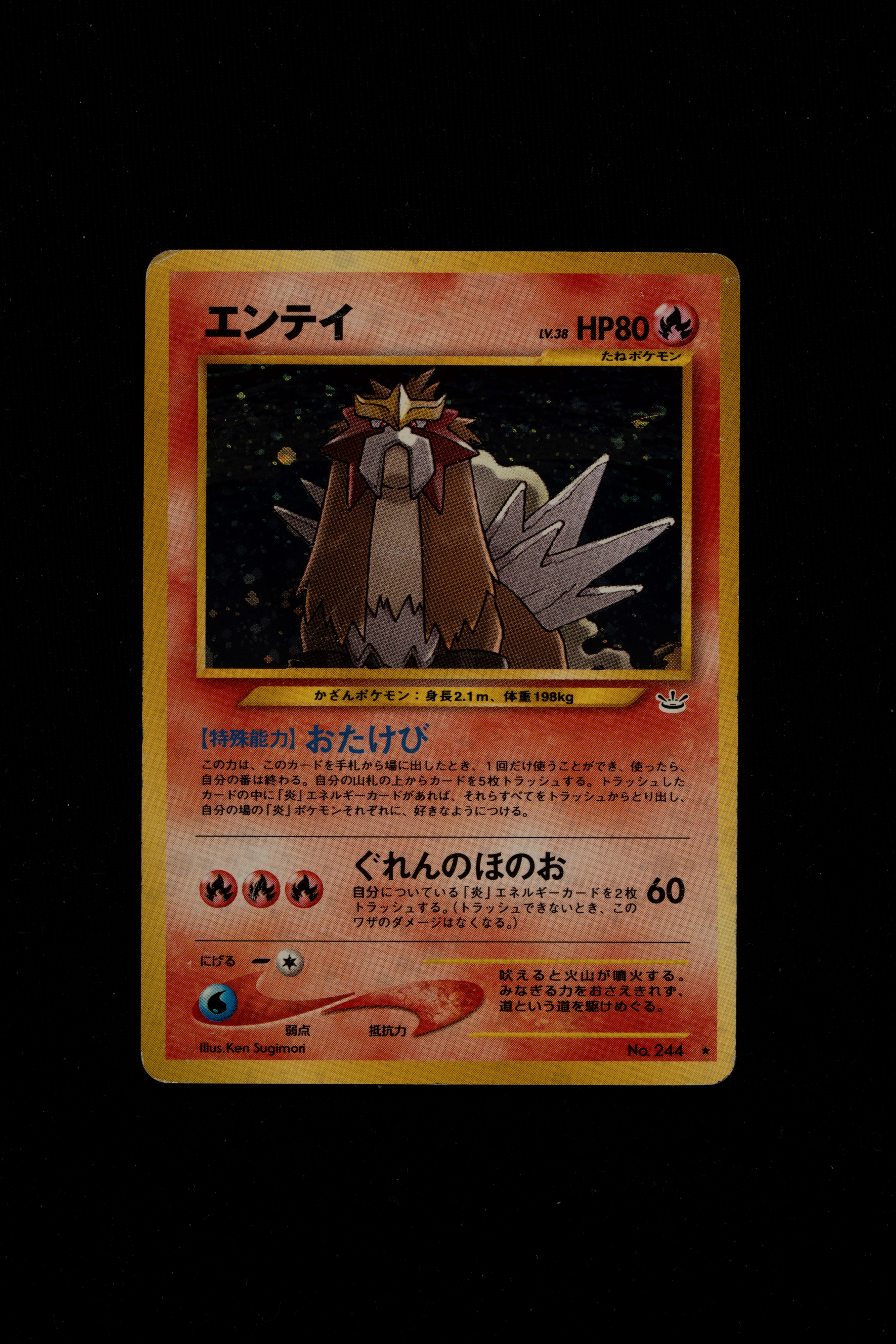 Set 3 card - Raikou, Entei, Suicune - Giapponese - Cani leggendari - Neo Revelation