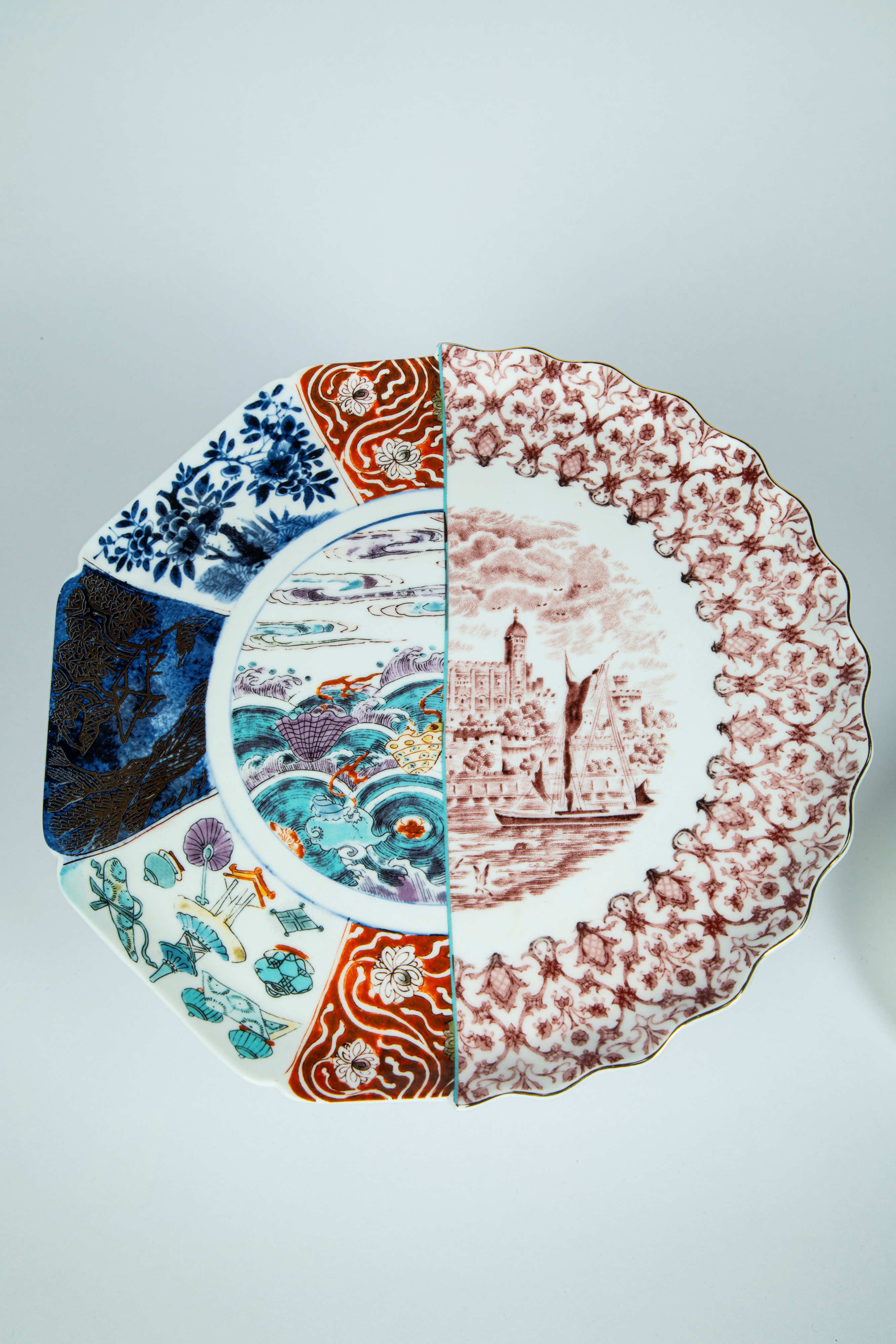 CTRLZAK Art & Design Studio × Seletti — Hybrid design. Due alzate di diverse misure e un vassoio ...