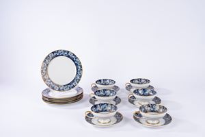 Servizio da t&egrave; da sei in porcellana Rosenthal