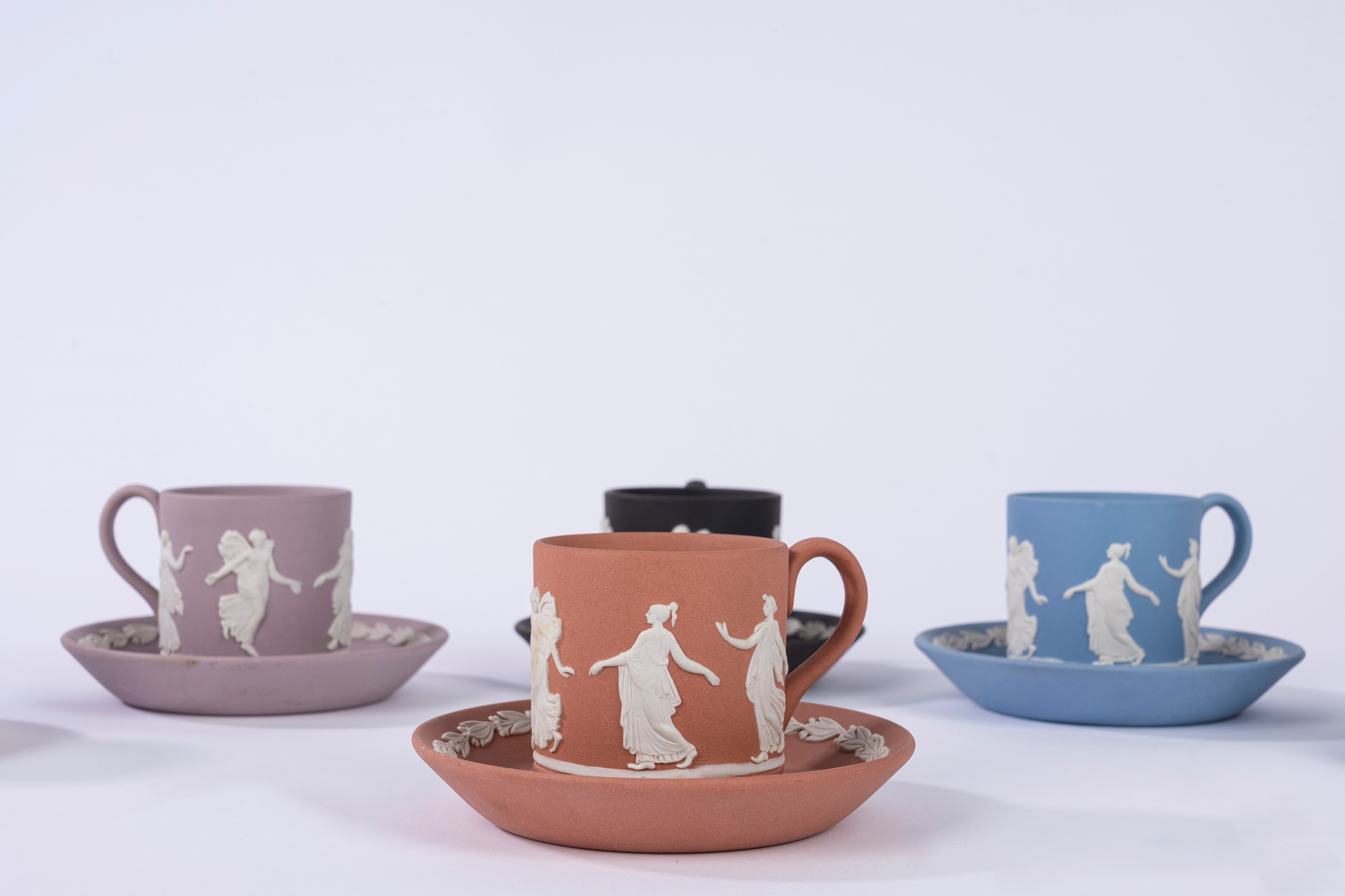 Sei Tazzine con Piattino "dancing Hours" Wedgwood, Inghilterra