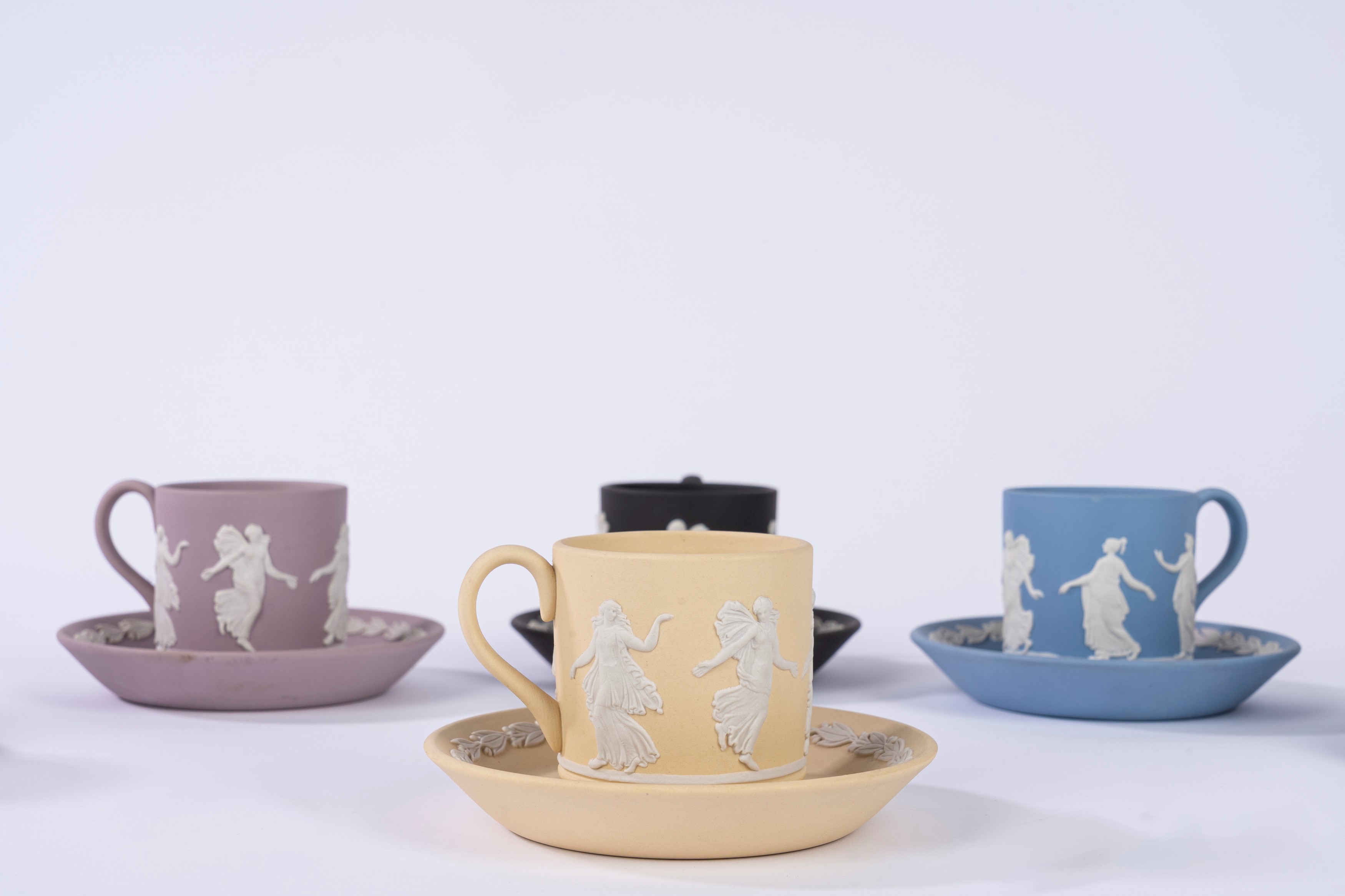 Sei Tazzine con Piattino "dancing Hours" Wedgwood, Inghilterra