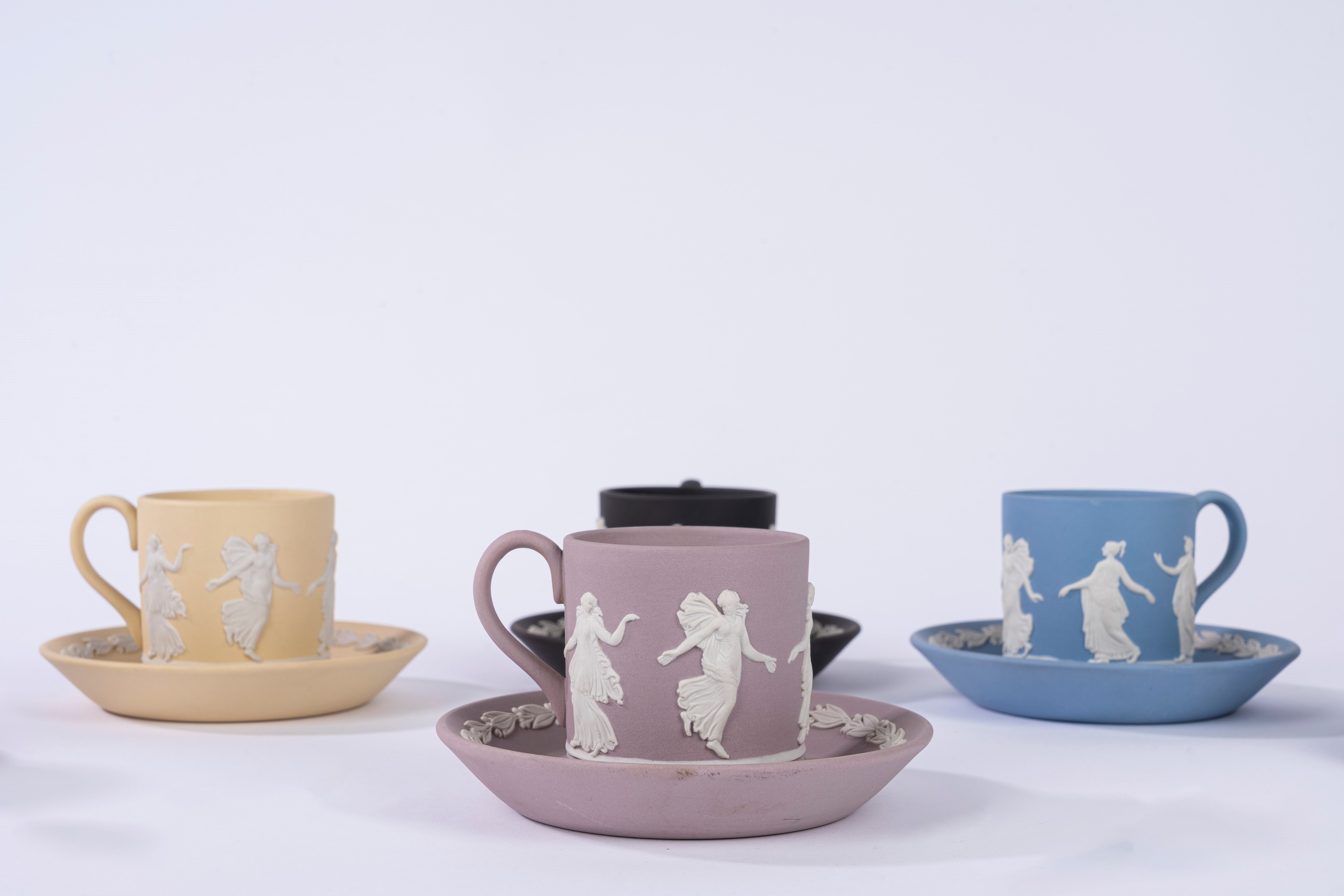 Sei Tazzine con Piattino "dancing Hours" Wedgwood, Inghilterra
