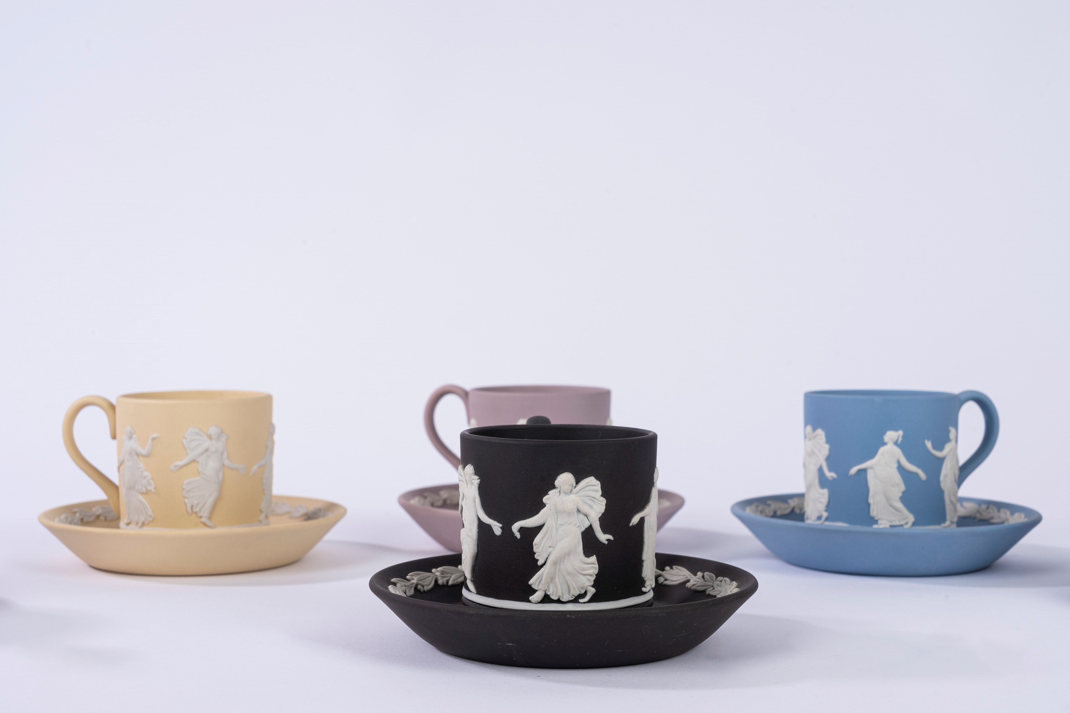 Sei Tazzine con Piattino "dancing Hours" Wedgwood, Inghilterra