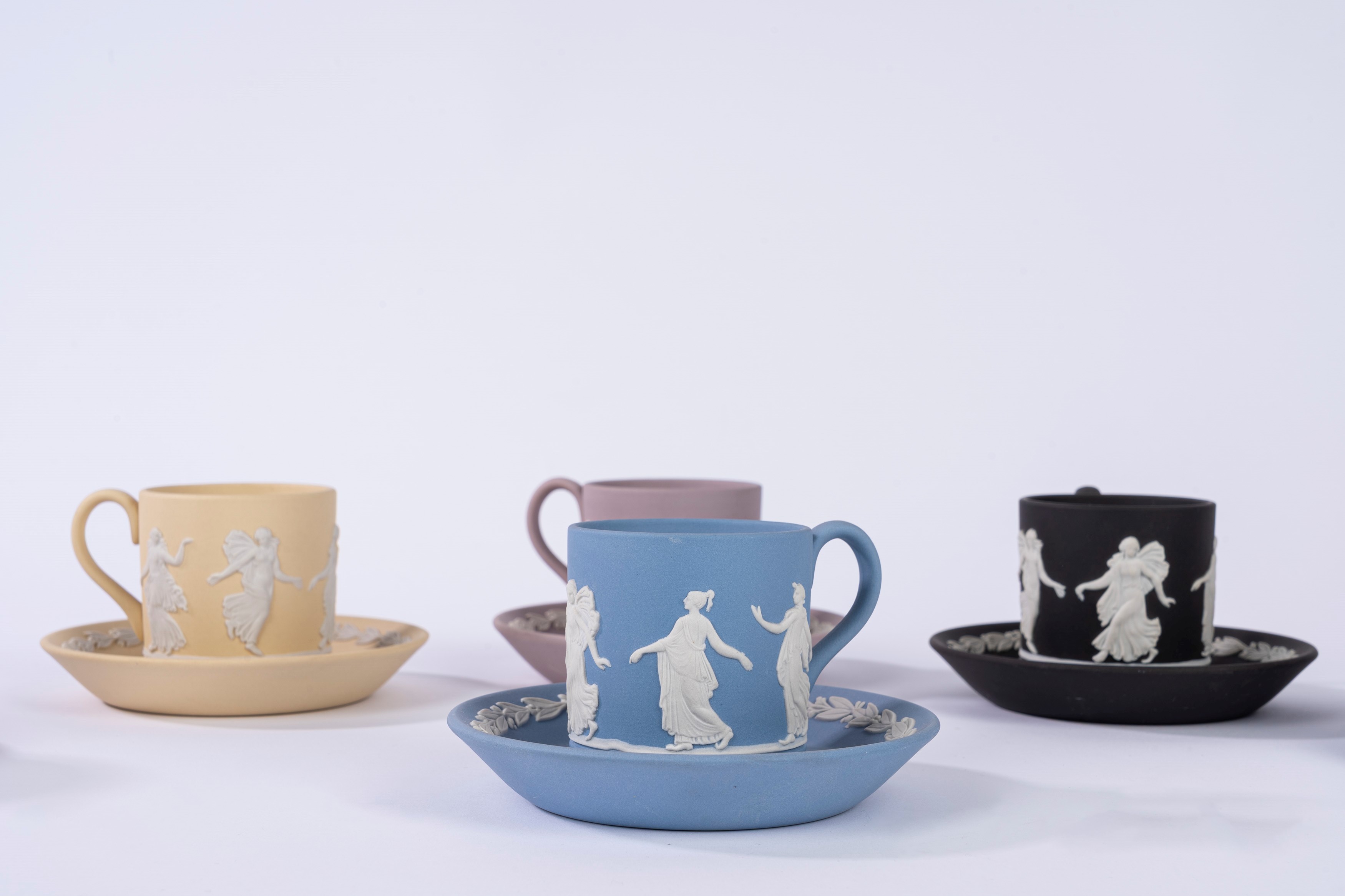 Sei Tazzine con Piattino "dancing Hours" Wedgwood, Inghilterra