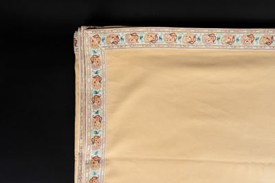 Grande Tovaglia in Cotone e Viscosa Color Ocra