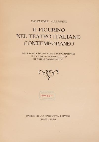 Il figurino nel teatro italiano contemporaneo