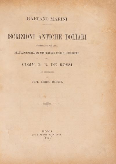 Iscrizioni doliari antiche