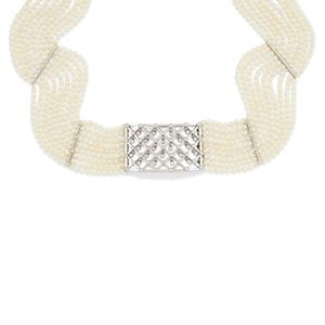 Collana chocker con perle