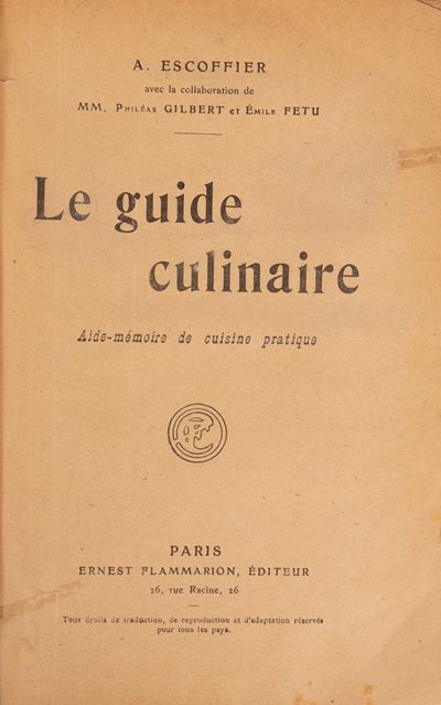 Guide culinaire. Aide-mémoire de cuisine pratique