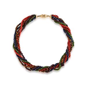 Necklace with semiprecious stones