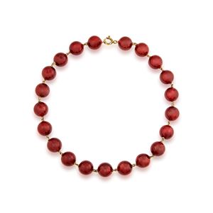 Necklace with carnelian