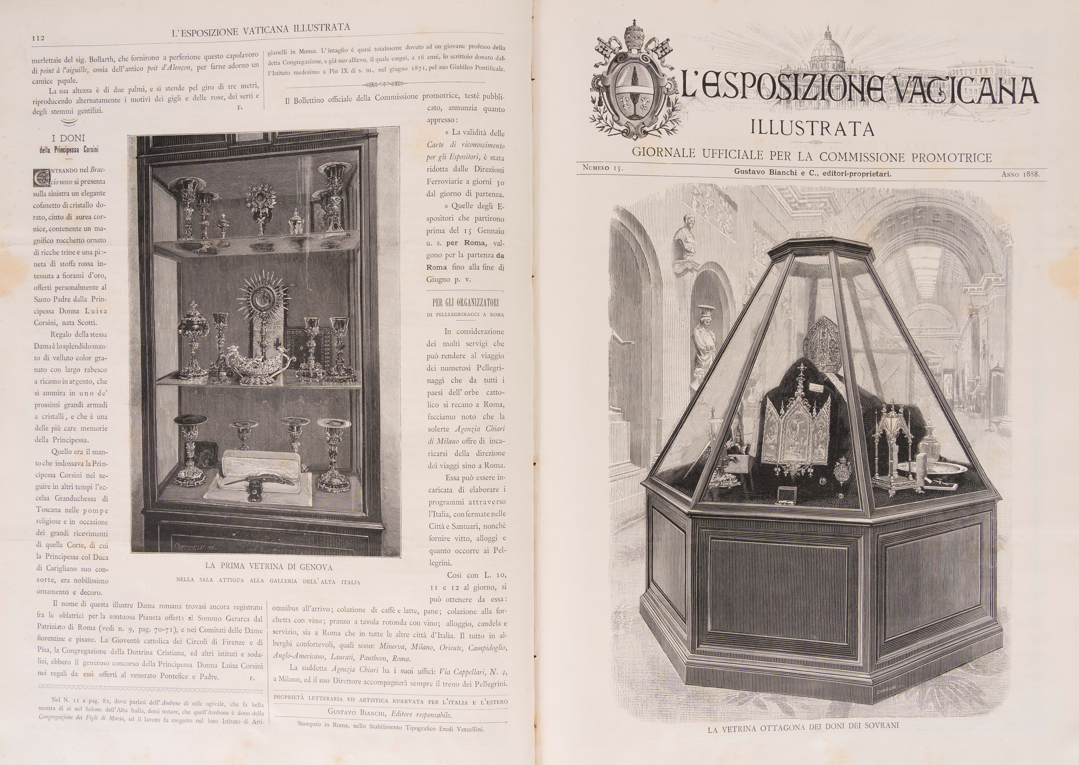 Esposizione vaticana illustrata, illustrazioni e riproduzioni fotografiche in bianco e nero nel t...
