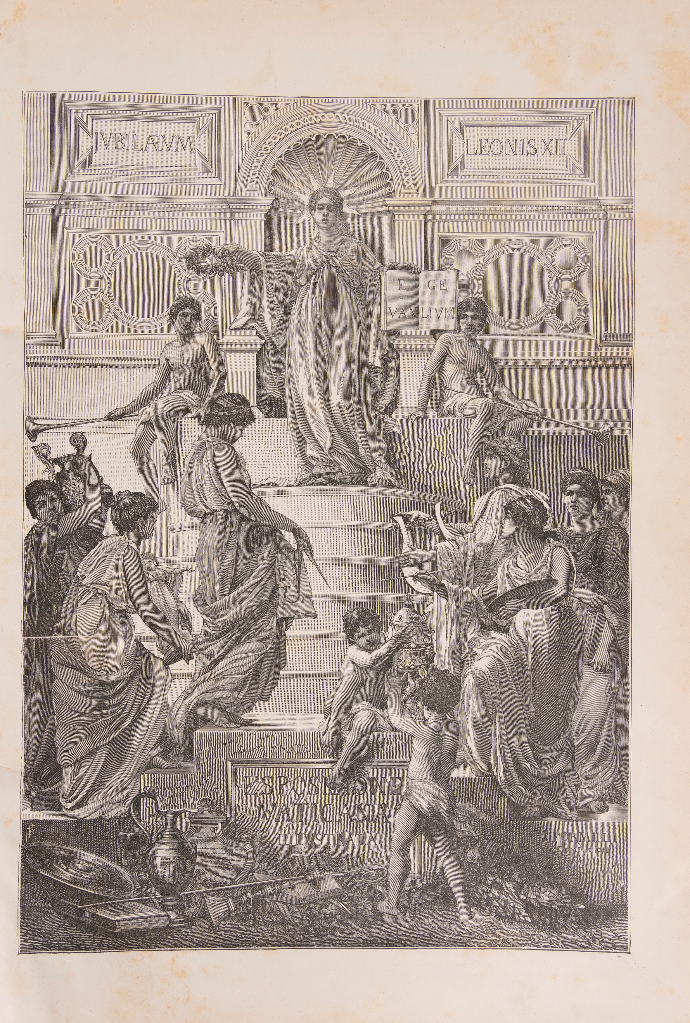 Esposizione vaticana illustrata, illustrazioni e riproduzioni fotografiche in bianco e nero nel t...