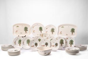 Set of plates, hunting theme