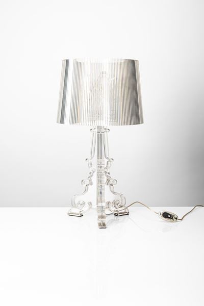 Lampada da tavolo “Bourgie” (policarbonato trasparente)