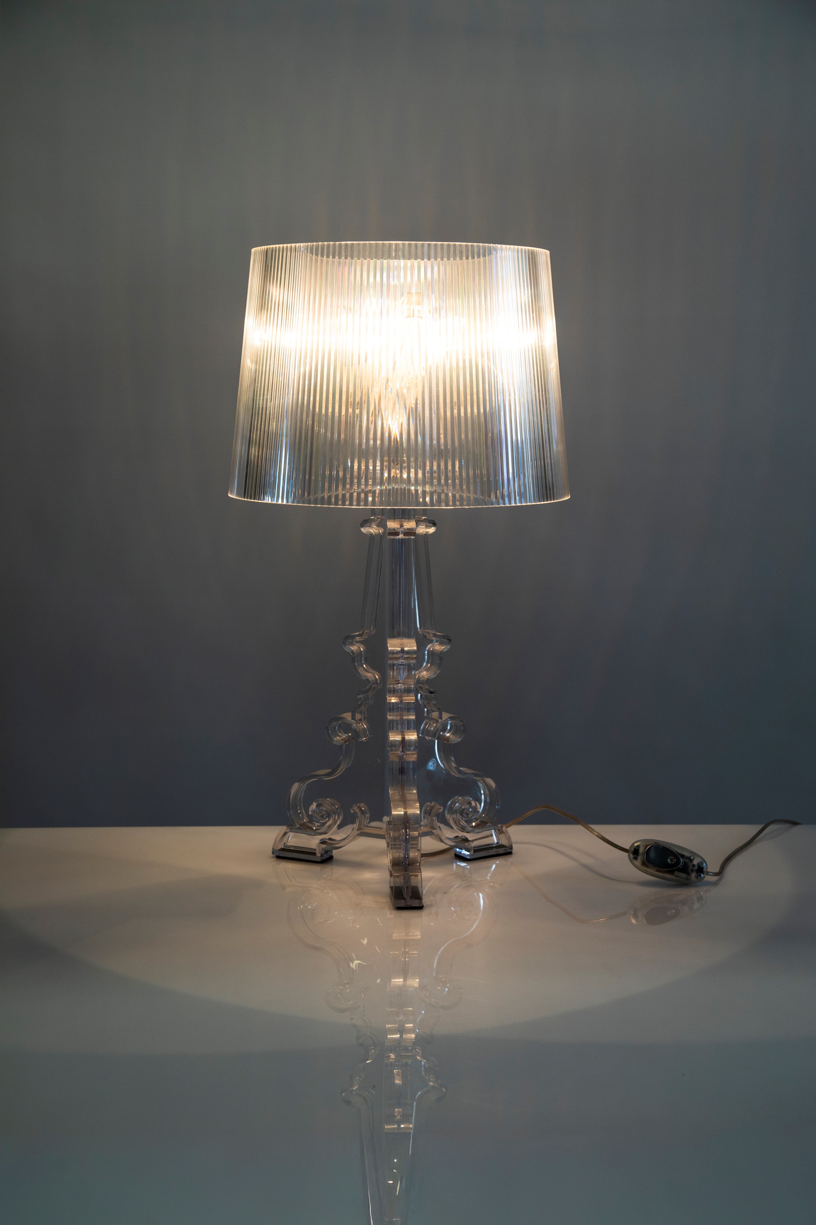 Ferruccio Laviani - Lampada da tavolo “Bourgie” (policarbonato trasparente)