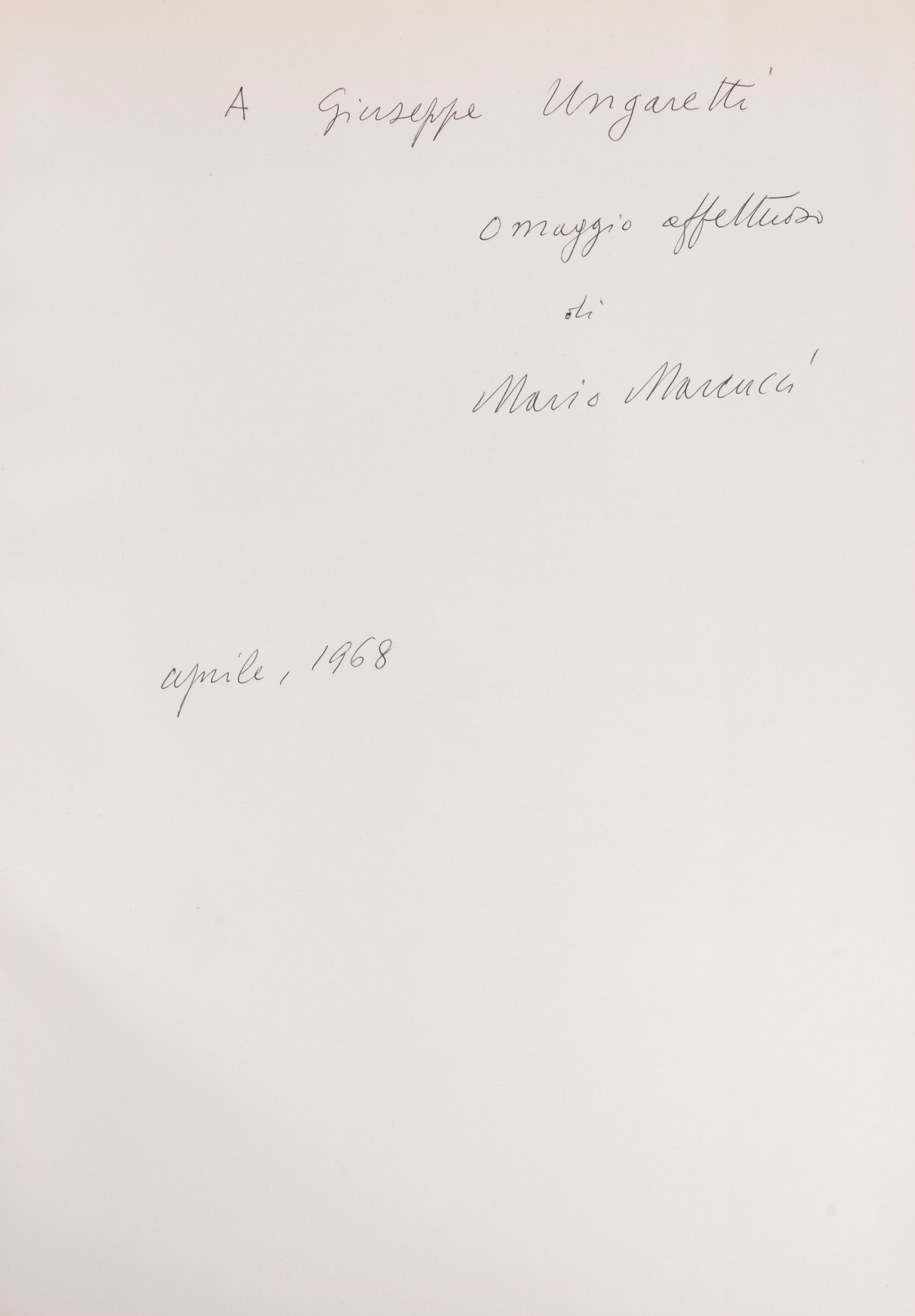 Giuseppe Ungaretti - Elegia in morte di Ines Fila