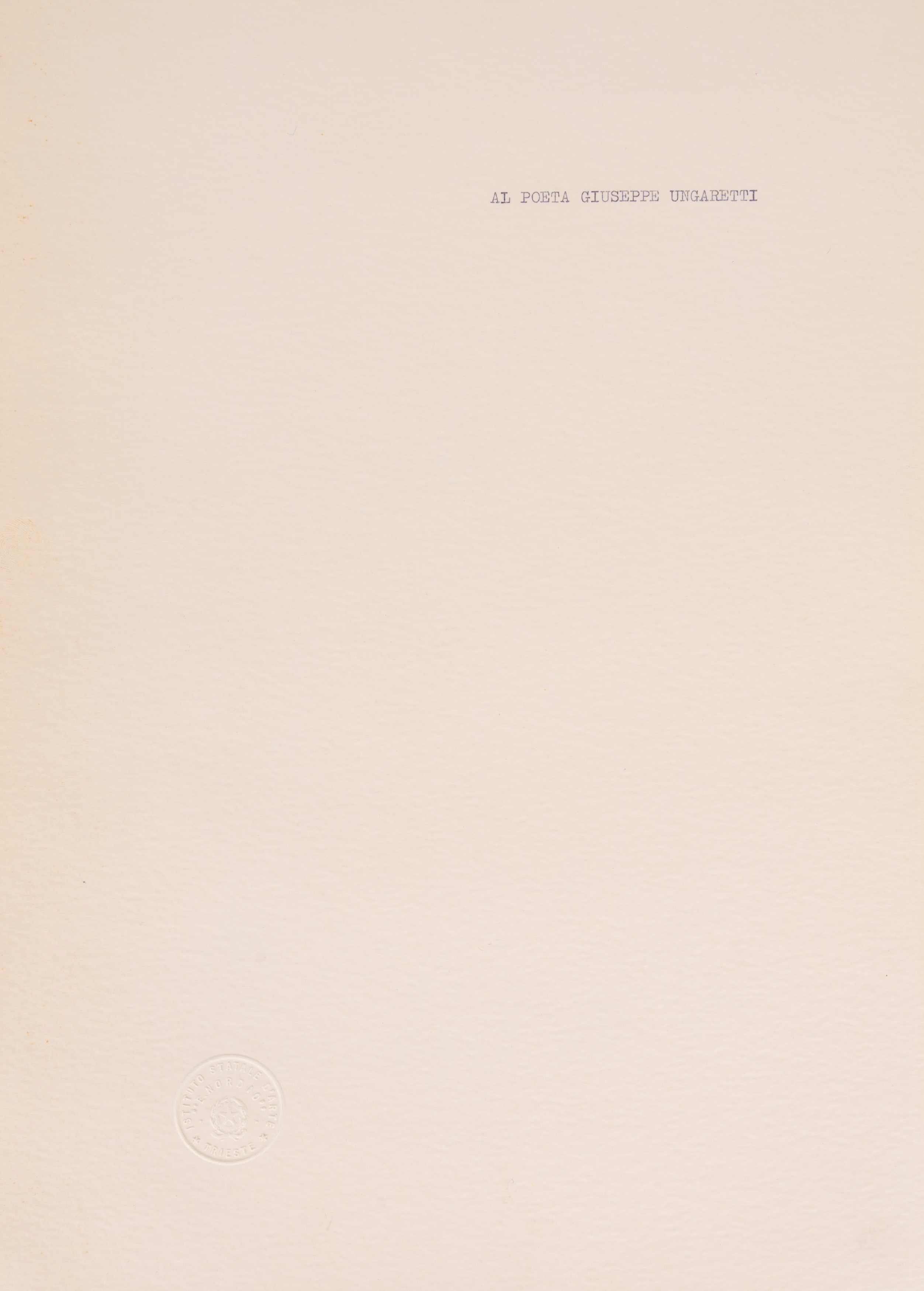 Al poeta Giuseppe Ungaretti