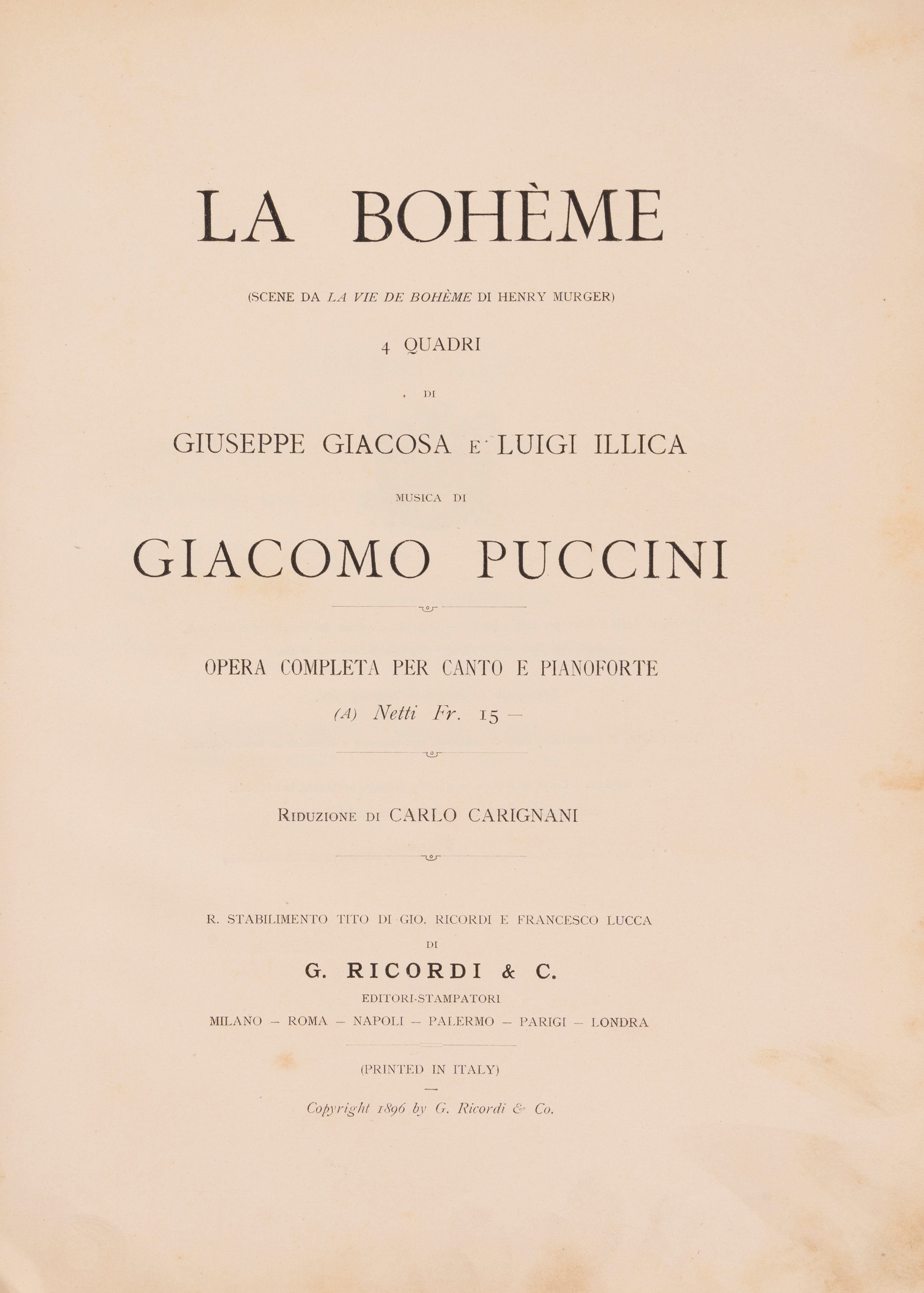 La Boheme