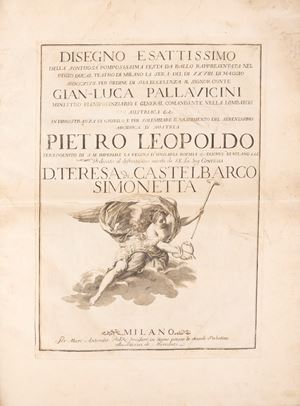 Disegno esattissimo della... festa da ballo rappresentata nel Regio Ducale Teatro di Milano la sera del di XXVIII di maggio MDCCXLVII