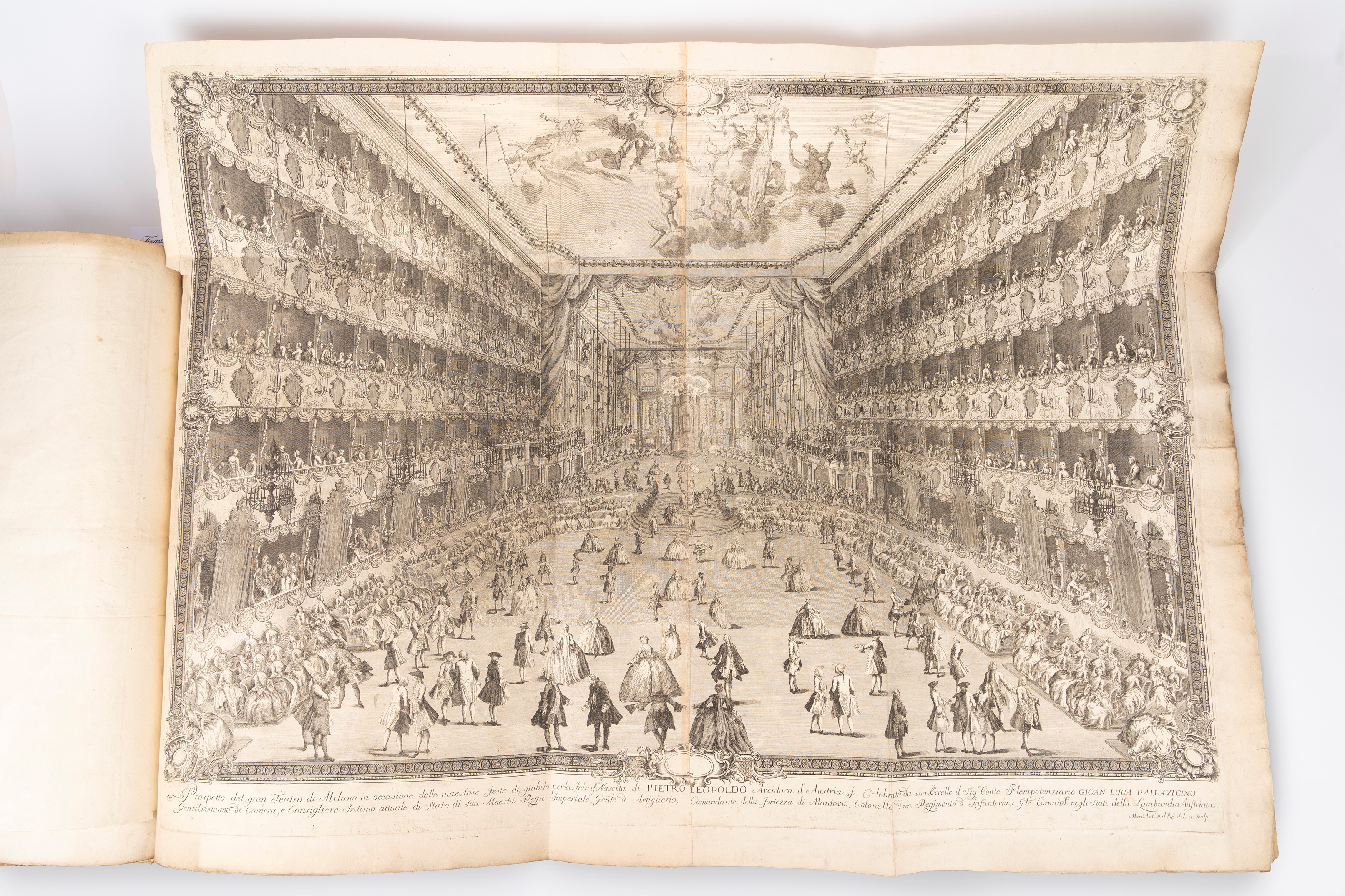 Marc'antonio dal Re - Disegno esattissimo della festa da ballo nel Regio Ducale Teatro di Milano ...