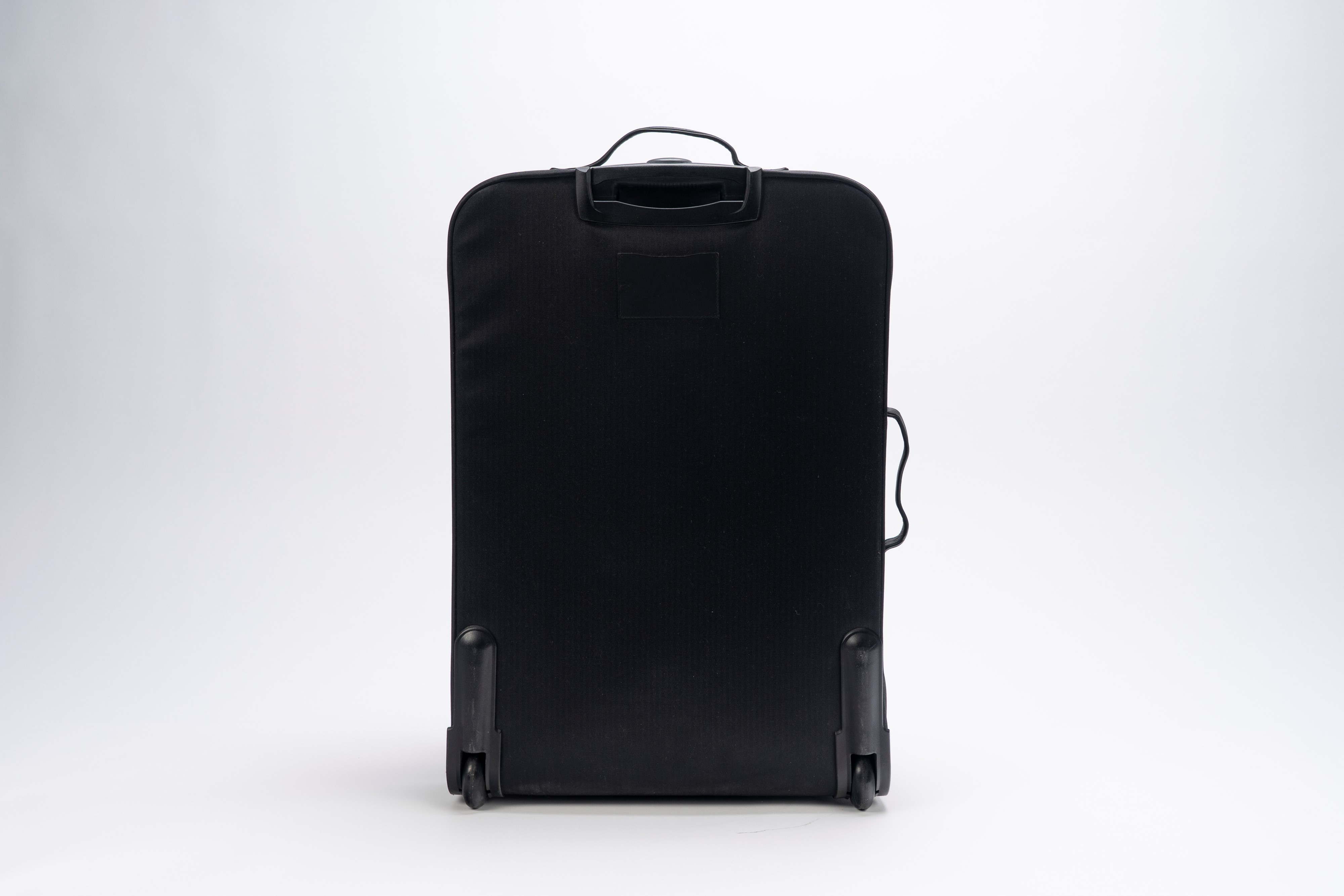 Hermès - Trolley in tessuto tecnico nero con chiusure a cerniera, dettagli Clou de selle in palla...