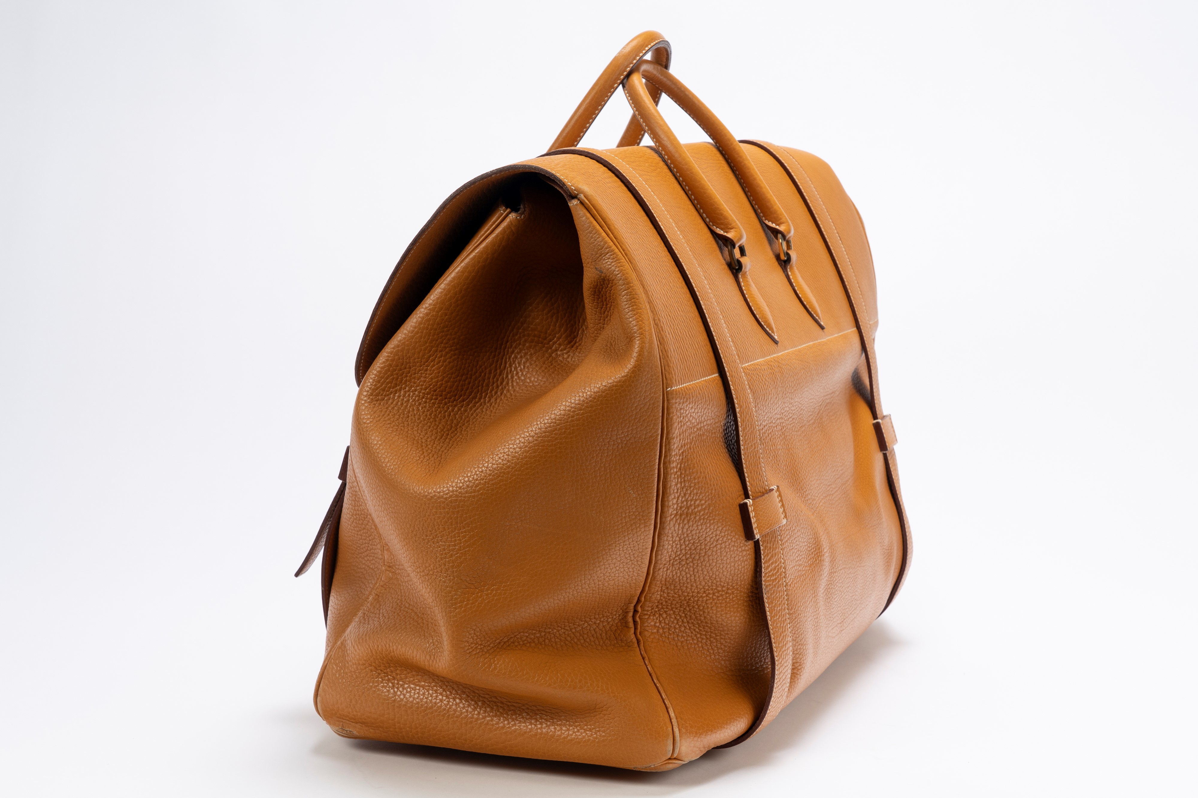 Hermès - Date non indicato, Borsa da viaggio Drag in pelle vache naturale