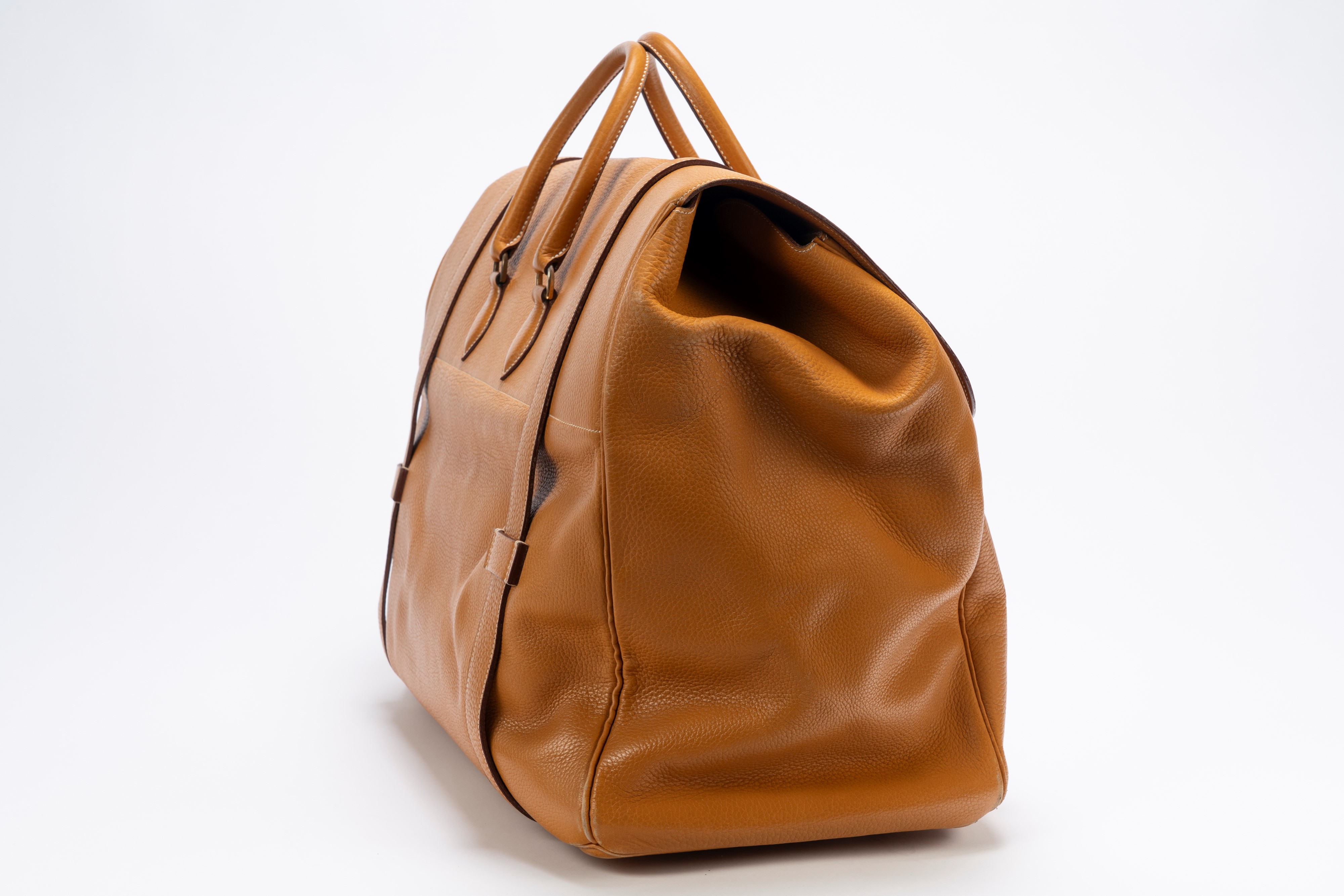 Hermès - Date non indicato, Borsa da viaggio Drag in pelle vache naturale
