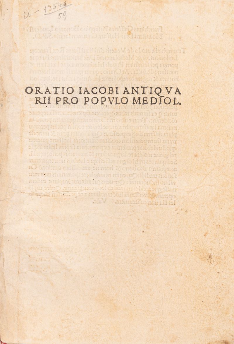Oratio pro populo Mediol