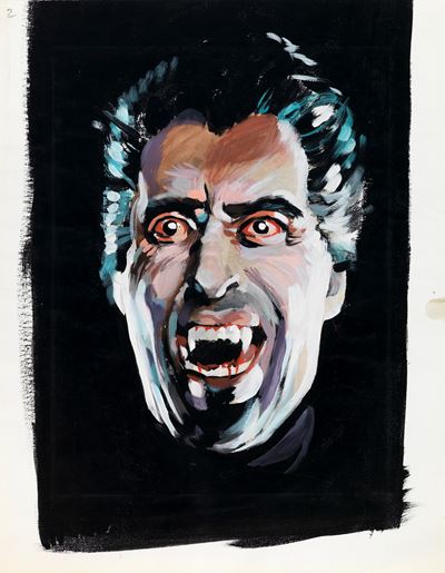 Dracula - Tempera su cartoncino