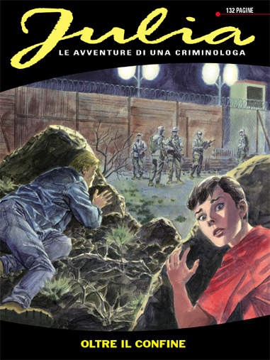 Marco Soldi - Oltre il confine - Copertina originale per Julia n. 155, matita, china e acquerello...