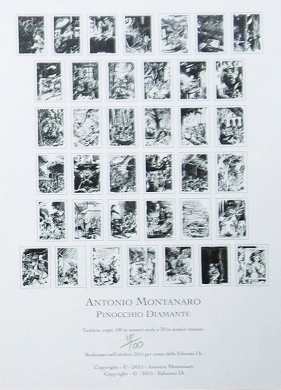 Monti (antonio Montanaro) - Montanaro, Illustrazione per 'Pinocchio Diamante'