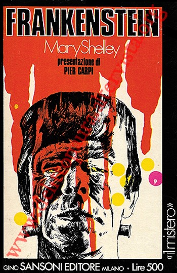 Mauro Rostagno - Studio per la copertina di 'Frankenstein' di Mary Shelley