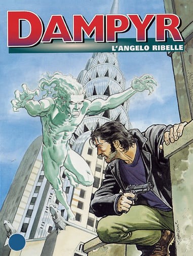 Enea Riboldi - Dampyr - L'angelo ribelle, china e acquerello su cartoncino