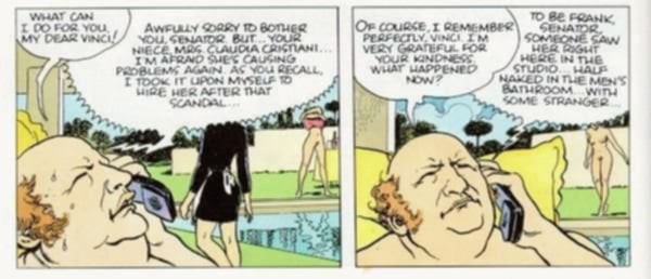 Milo Manara - Le Déclic 3 (Il Gioco 3), matita e china su cartoncino