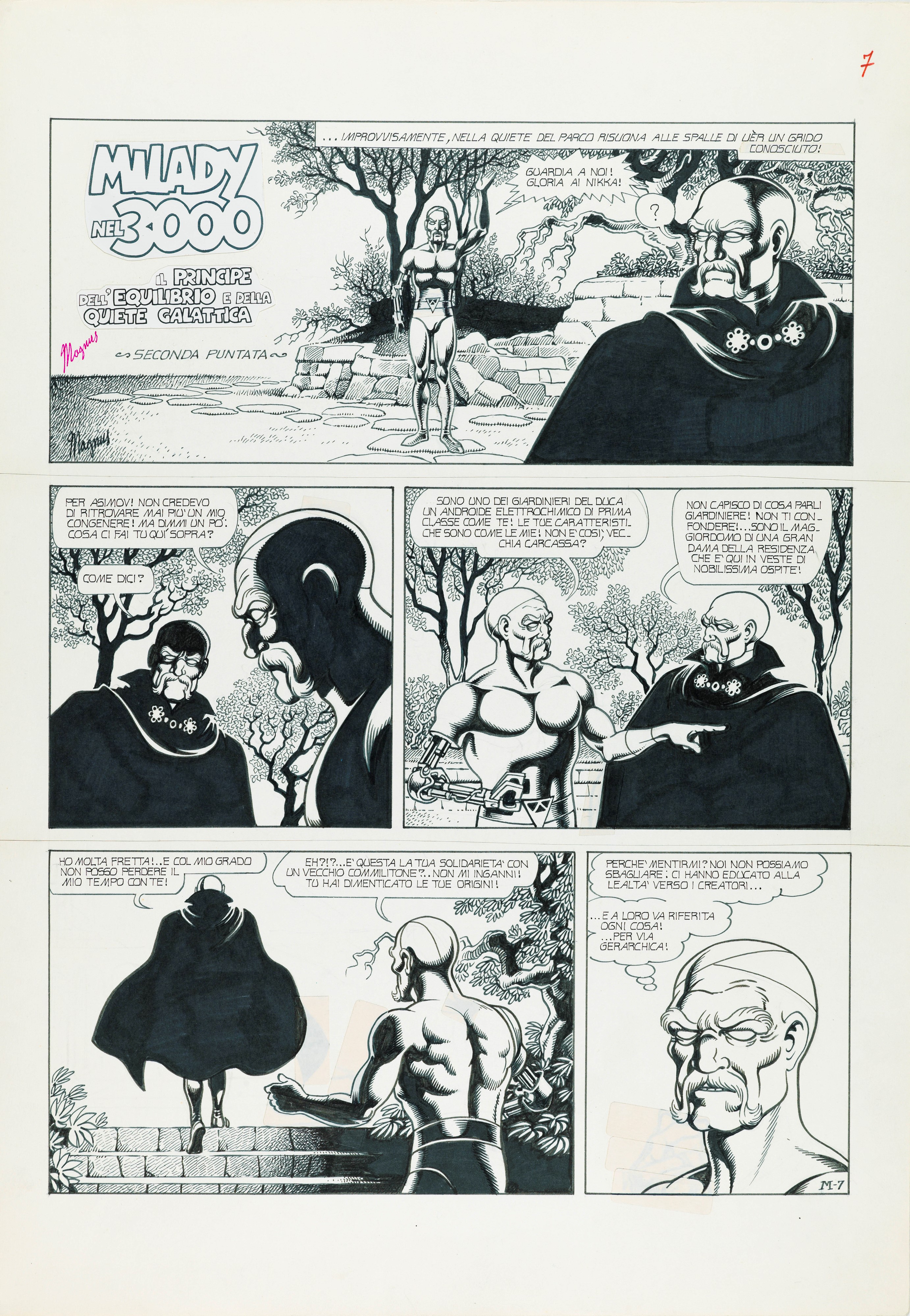 Magnus (Roberto Raviola) - Milady nel 3000 1980 | The Masters of Comics ...