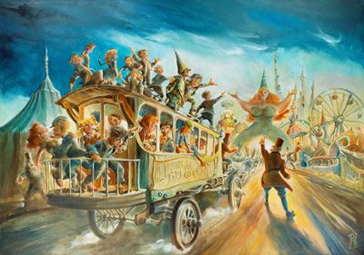 Pinocchio - tempera su tela