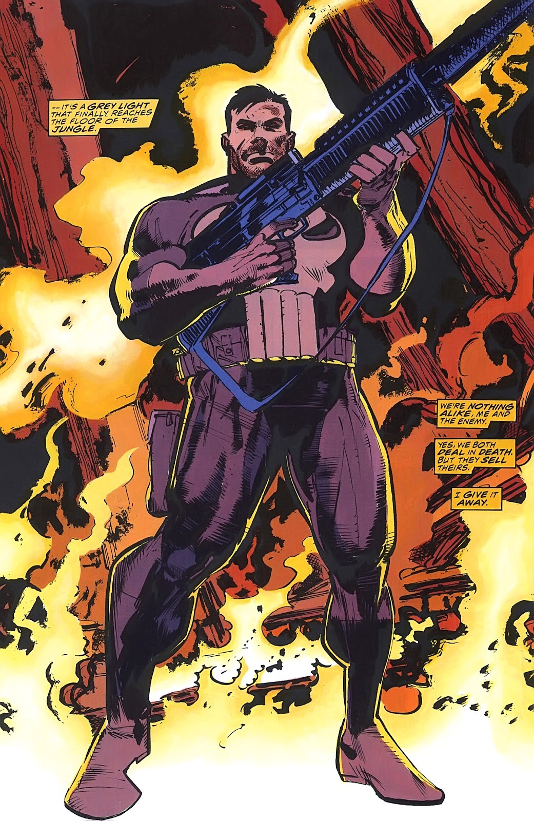 Klaus Janson - Blood and Glory - We The People, matita e china su cartoncino Marvel