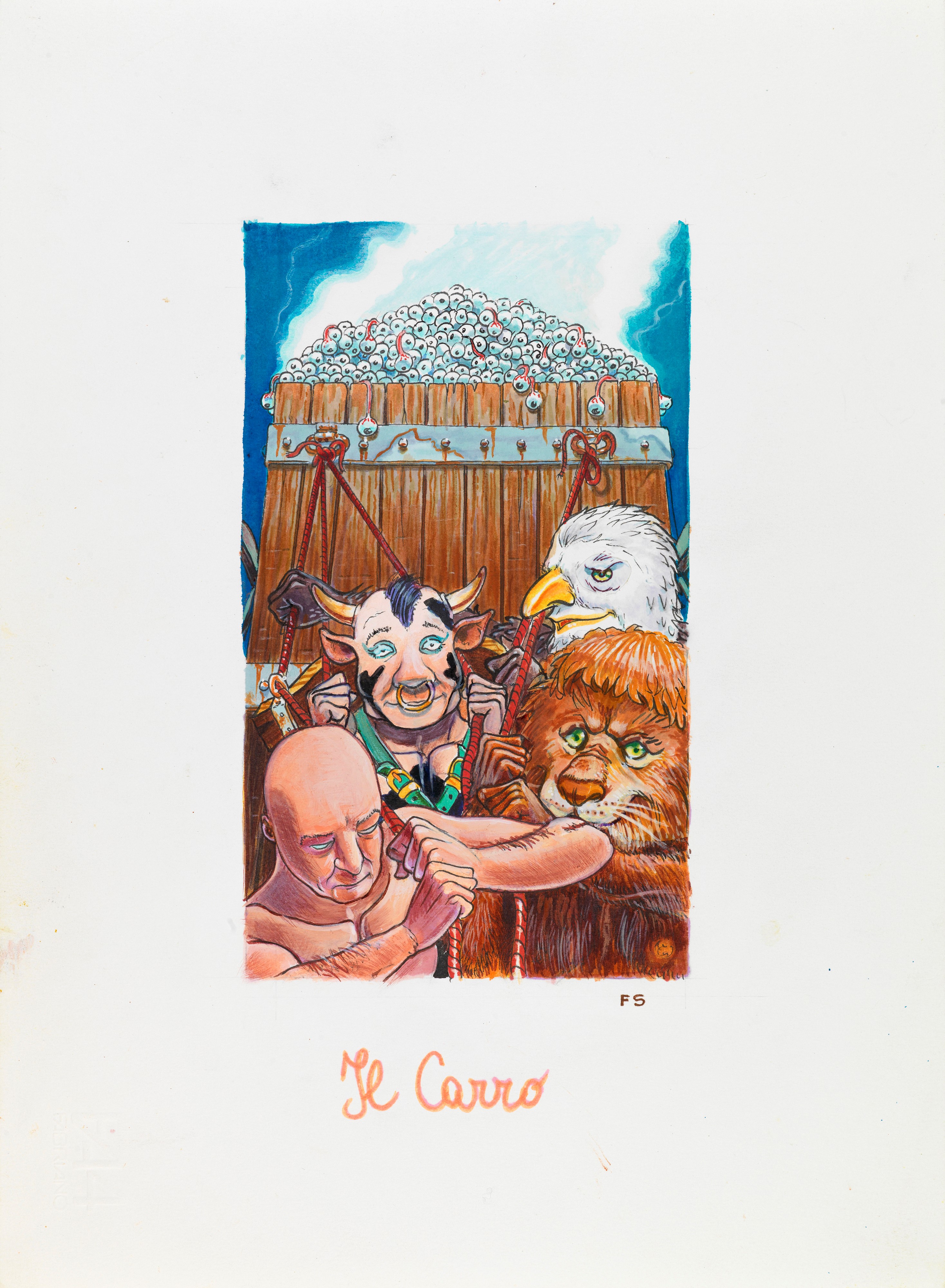 Filippo Scozzari - Tarocchi - Illustrazioni originali in china e acrilici su cartoncino