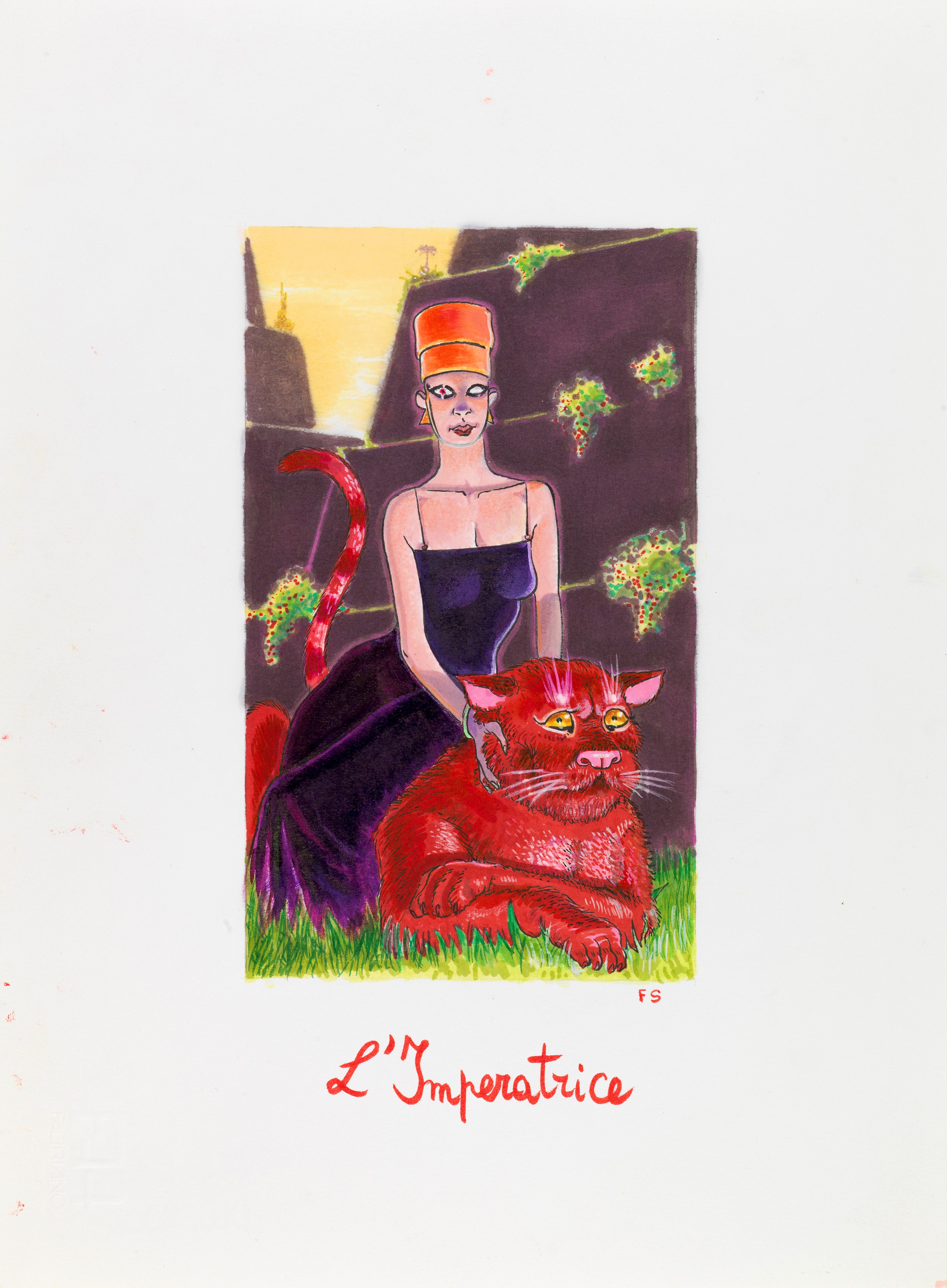 Filippo Scozzari - Tarocchi - Illustrazioni originali in china e acrilici su cartoncino