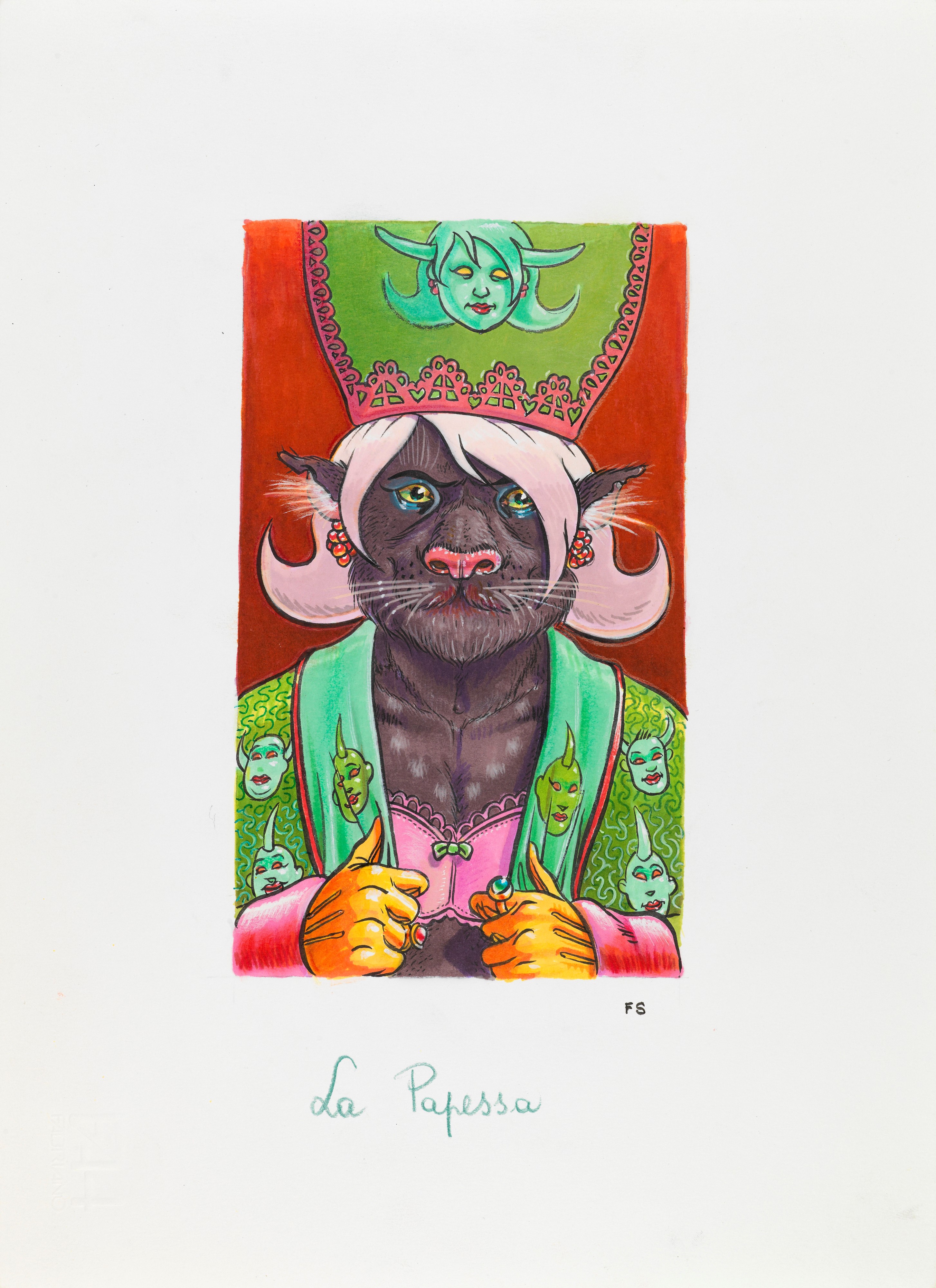 Filippo Scozzari - Tarocchi - Illustrazioni originali in china e acrilici su cartoncino