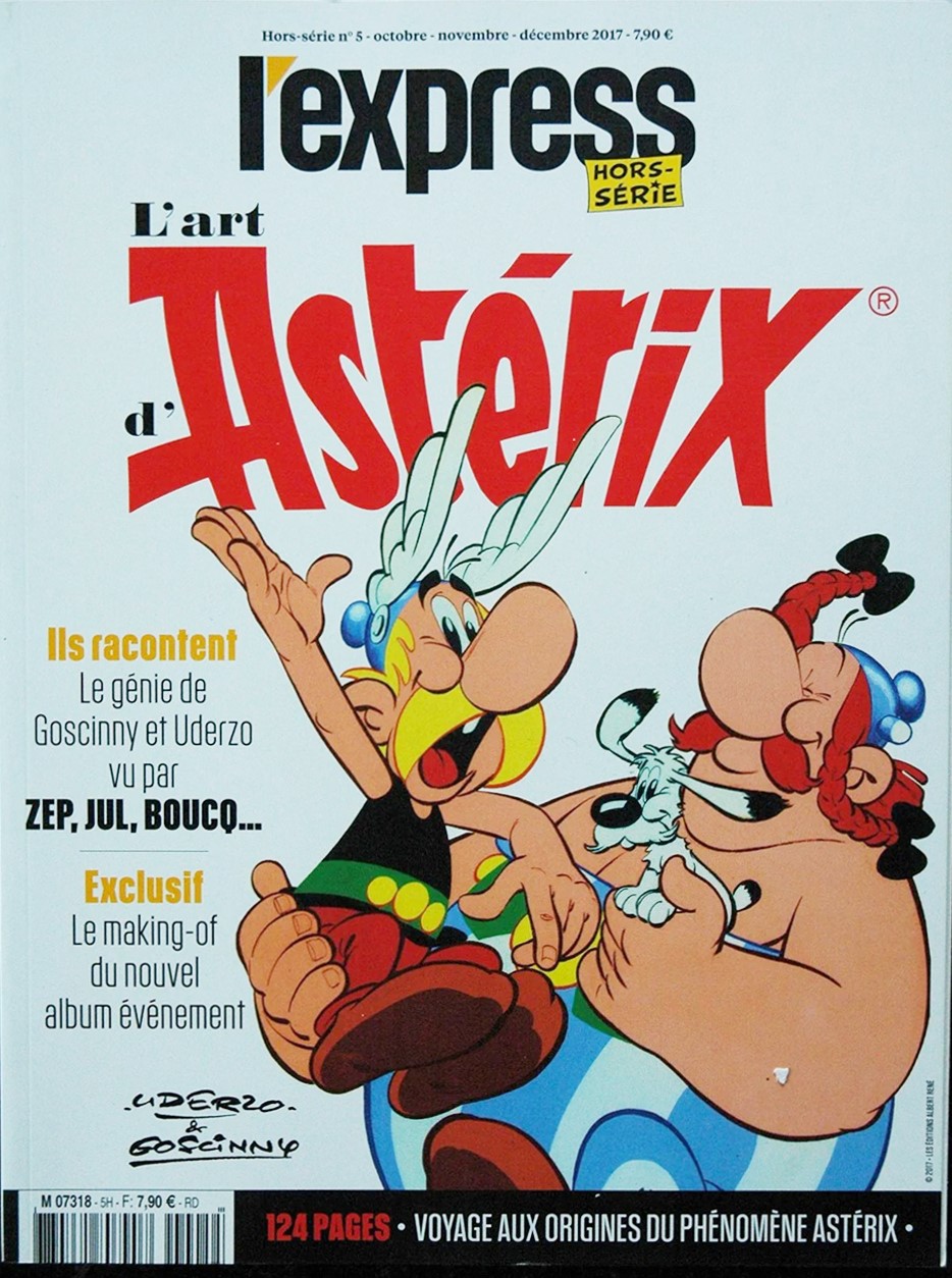 Albert Uderzo - Asterix, china e tempera su cartoncino, 1968