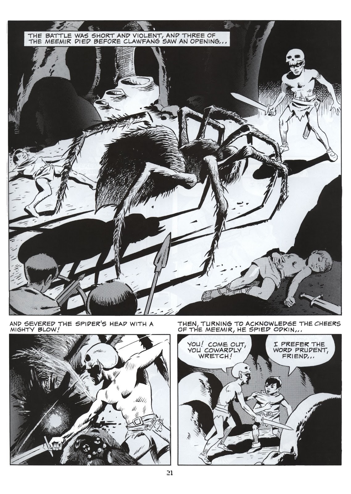 Wally Wood - The Wizard King Trilogy - Odkin: Son of Odkin, matita, china e retino su cartoncino