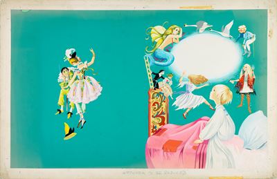 Sorelle Johnstone, Originale di copertina per 'Stories From Hans Christian Andersen', tempera su ...