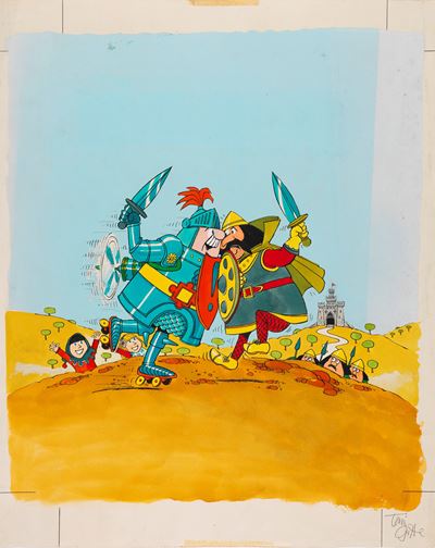 The Adventures of Sir Prancelot, tempera su cartoncino
