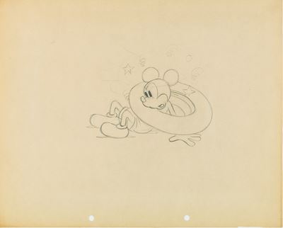 Disney, Topolino meccanico (Mickey's Service Station), matita su carta