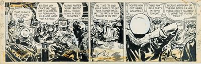 Steve Canyon - Striscia giornaliera del 01/06/1959, matita e china su cartoncino