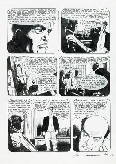 Dylan Dog - I peccatori di Hellborn, matita e china su cartoncino