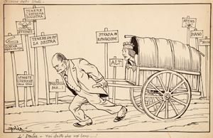 Il carro dello stato: L'Italia - vai dritto che vai bene&hellip;!